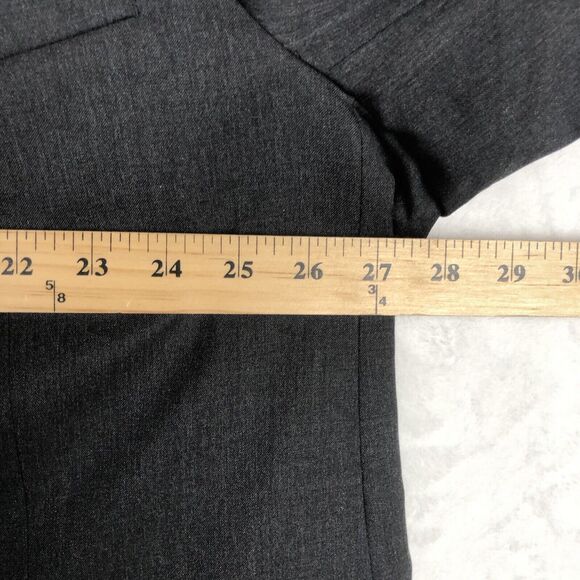 JOSEPH & FEISS GOLD Wool Blazer Sport Coat Sz 52R‎ Solid Gray Luxury Jacket - Picture 12 of 16